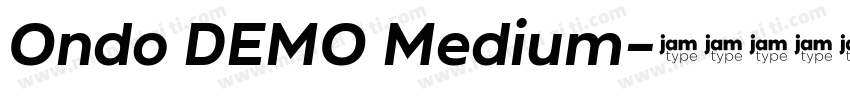 Ondo DEMO Medium字体转换